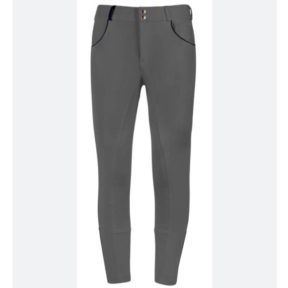 EQUO gray riding pants equestrian performance pants - Picture 1 of 5